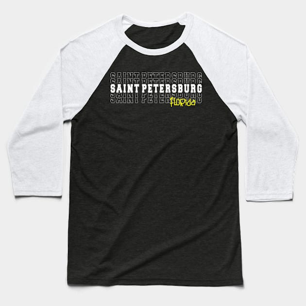 St. Petersburg city Florida St. Petersburg FL Baseball T-Shirt by TeeLogic